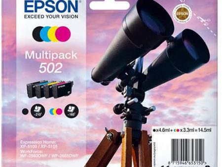 Multipack Tinteiro Epson 502 - Preto | Ciano | Amarelo | Magenta - C13T02V64010 Discount