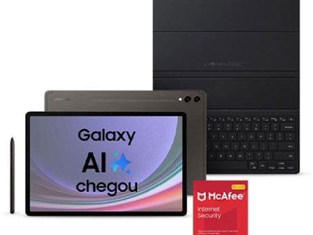 Pack Fnac Tablet Samsung Galaxy Tab S9+ 12.4  Wi-Fi - 256GB - Graphite + Capa Teclado + S Pen + McAfee Internet Security - 3 Dispositivos - 1 Ano Cheap