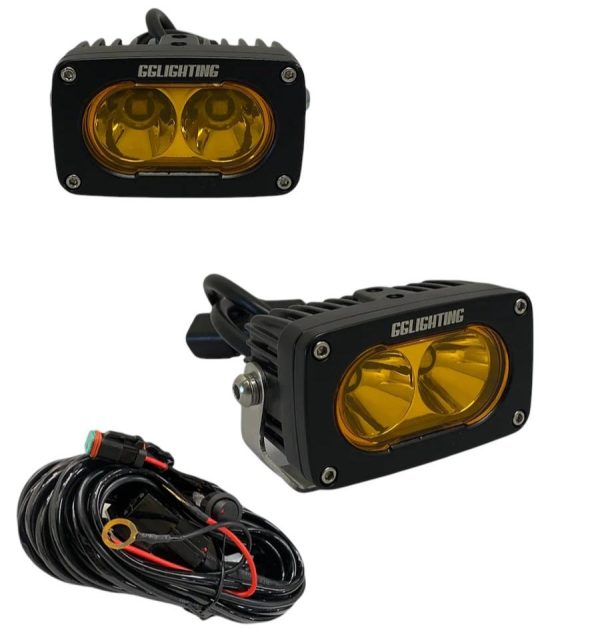 GP10 Offroad LED Pod Bundle Amber With Free Wiring Harness For Cheap