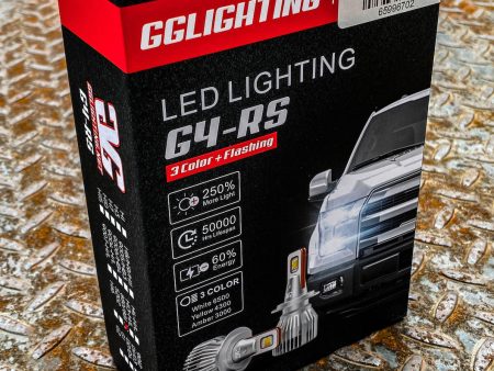 G4-RS 3 Color LED Headlight Bulbs White Yellow Amber Sale