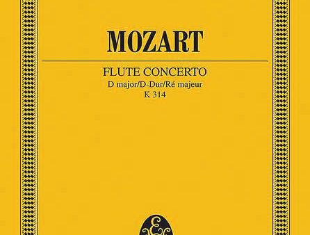 Concerto No. 2 in D Major, K314 (Study Score) For Sale