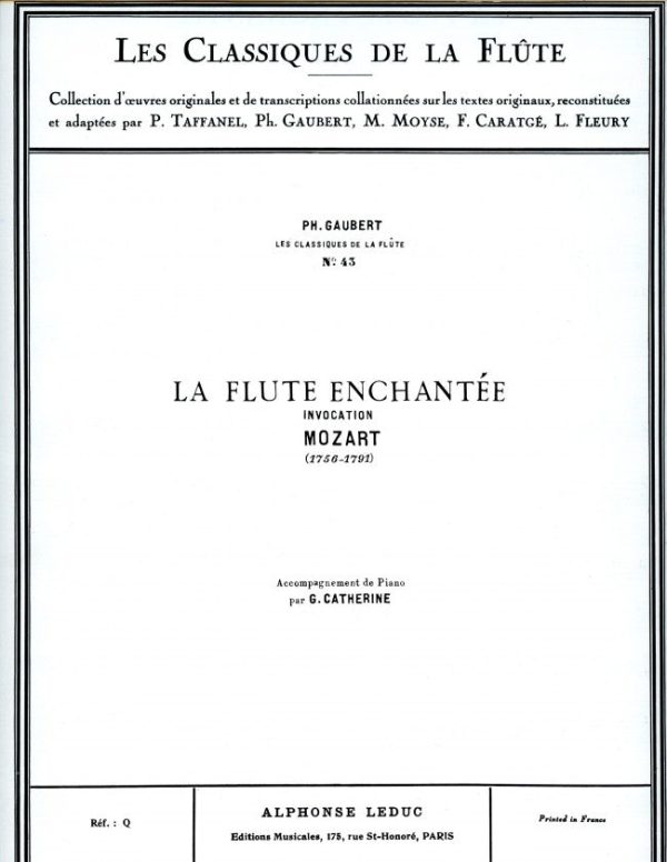 Invocation (Classiques No.43) (Flute and Piano) For Sale