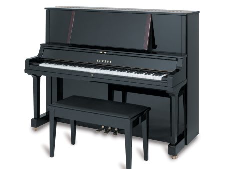 Yamaha YUS-5PE 52  Polished Ebony Upright For Discount