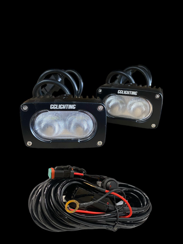 GP10 Offroad LED Pod Bundle Dual Color With Free Wiring Harness on Sale