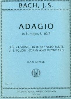 Adagio in E-Flat Major, BWV1017 (Alto Flute and Piano) Online Hot Sale