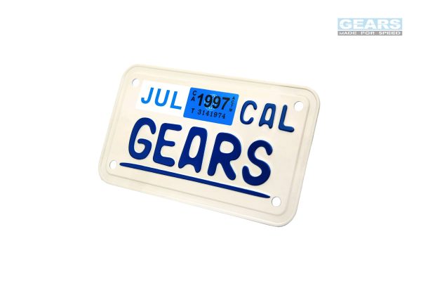 2023 Gears Racing Design California License Plate Hot on Sale