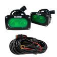 GP10 Offroad LED Pod Bundle Green With Free Wiring Harness For Cheap