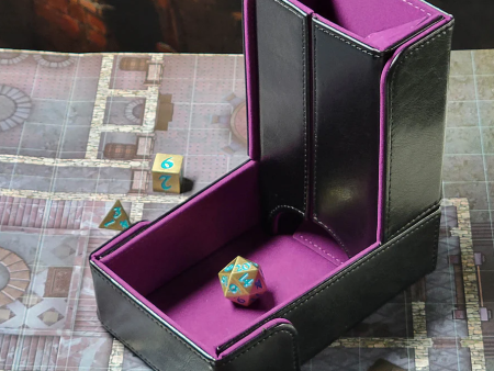 Forged: Dice Tower & Dice Tray - The Keep (Purple) Cheap