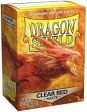 Dragon Shield: Standard Sleeves - Matte Clear Red (100ct.) For Discount