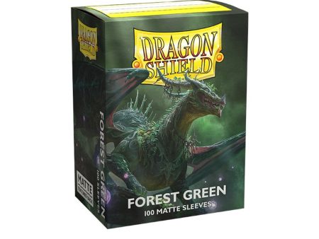 Dragon Shield: Standard Sleeves - Matte Forest Green (100ct.) Hot on Sale