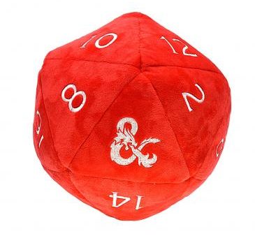 D&D: D20 Novelty Plush - Red & White For Sale