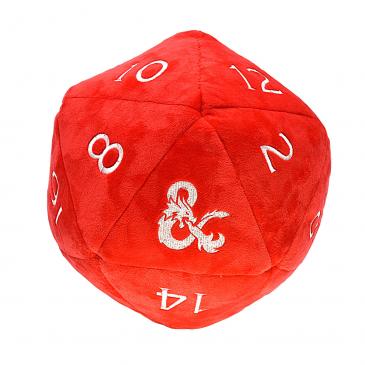 D&D: D20 Novelty Plush - Red & White For Sale