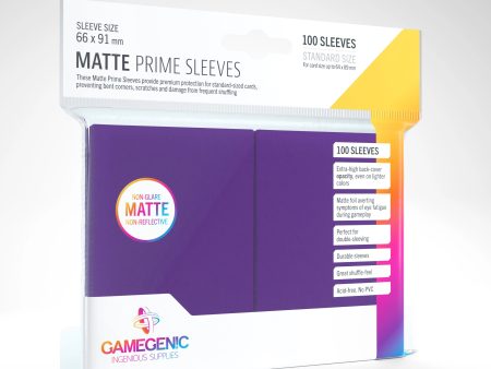 Gamegenic: Matte Prime Sleeves - Purple (100ct.) Online Hot Sale