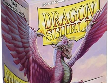 Dragon Shield: Standard Sleeves - Matte Pink (100ct.) Supply