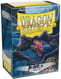 Dragon Shield: Standard Sleeves - Matte Black (100ct.) Online