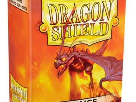 Dragon Shield: Standard Sleeves - Matte Orange (100ct.) Sale