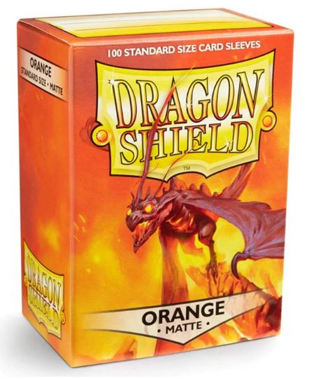 Dragon Shield: Standard Sleeves - Matte Orange (100ct.) Sale