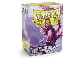 Dragon Shield: Standard Sleeves - Matte Clear Purple (100ct.) Fashion