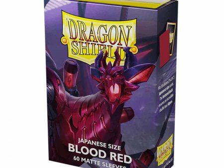 Dragon Shield: Small Sleeves - Matte Dual Blood Red (60ct.) Online