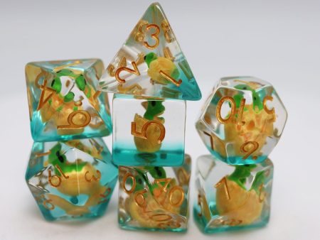 Foam Brain Games: RPG Dice Set - Green Dragon Hatchlings Online Hot Sale