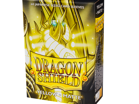 Dragon Shield: Small Sleeves - Matte Yellow (60ct.) Online now