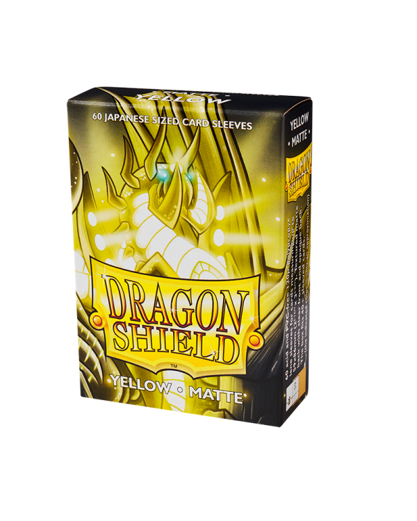 Dragon Shield: Small Sleeves - Matte Yellow (60ct.) Online now