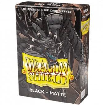 Dragon Shield: Small Sleeves - Matte Black (60ct.) Online Hot Sale