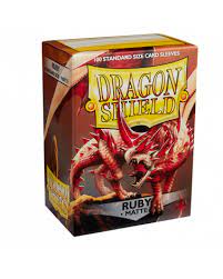 Dragon Shield: Standard Sleeves - Matte Ruby (100ct.) For Sale