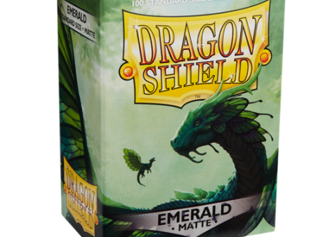 Dragon Shield: Standard Sleeves - Matte Emerald (100ct.) Supply