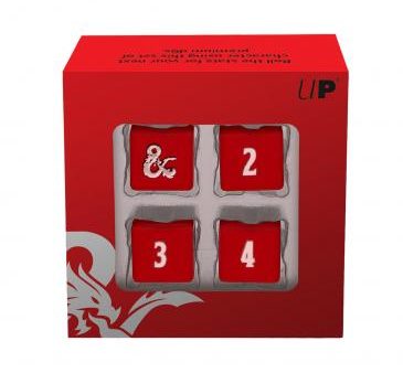 D&D: Heavy Metal D6 Dice Set - Red and White Sale