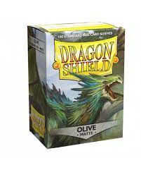 Dragon Shield: Standard Sleeves - Matte Olive (100ct.) on Sale