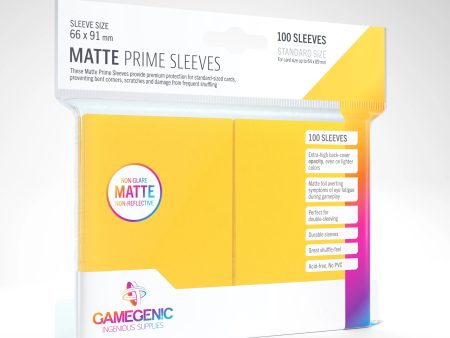 Gamegenic: Matte Prime Sleeves - Yellow (100ct.) For Cheap