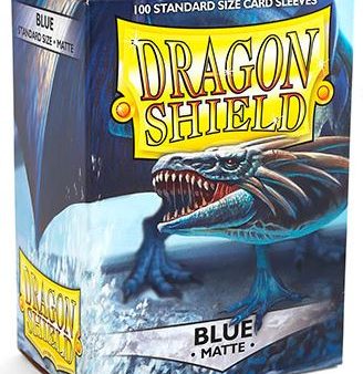 Dragon Shield: Standard Sleeves - Matte Blue (100ct.) Online