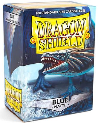 Dragon Shield: Standard Sleeves - Matte Blue (100ct.) Online