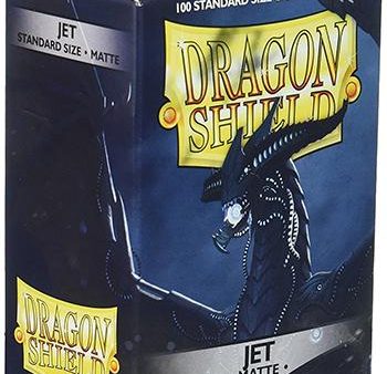 Dragon Shield: Standard Sleeves - Matte Jet (100ct.) on Sale