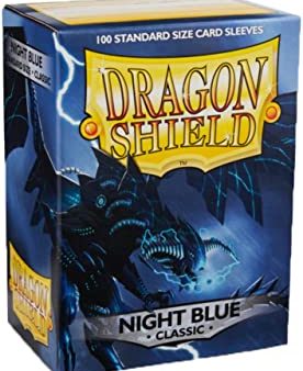 Dragon Shield: Standard Sleeves - Matte Night Blue (100ct.) For Sale