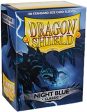 Dragon Shield: Standard Sleeves - Matte Night Blue (100ct.) For Sale