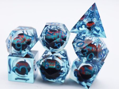 Foam Brain Games: RPG Dice Set - Teal Cyclops (Sharp Edge) Hot on Sale