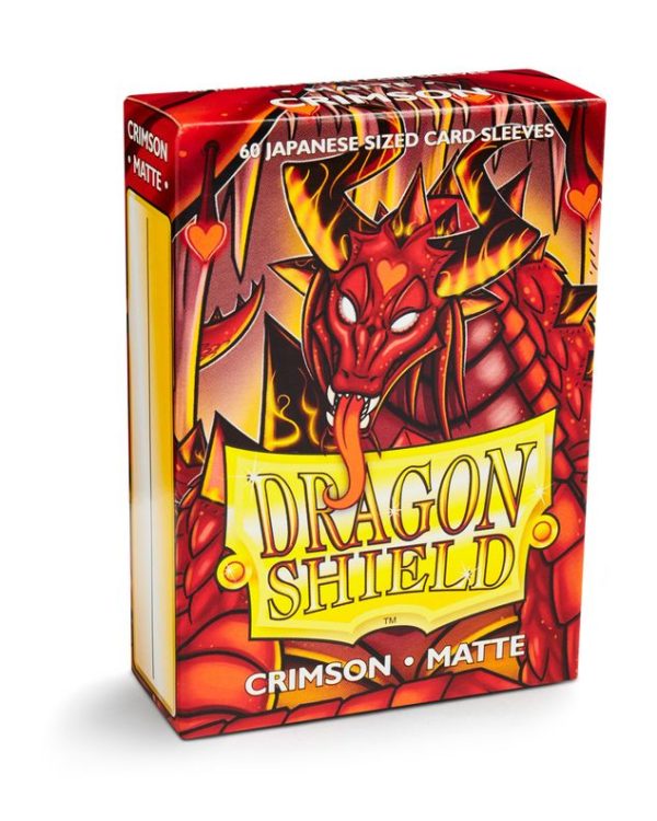 Dragon Shield: Small Sleeves - Matte Crimson (60ct.) Online now